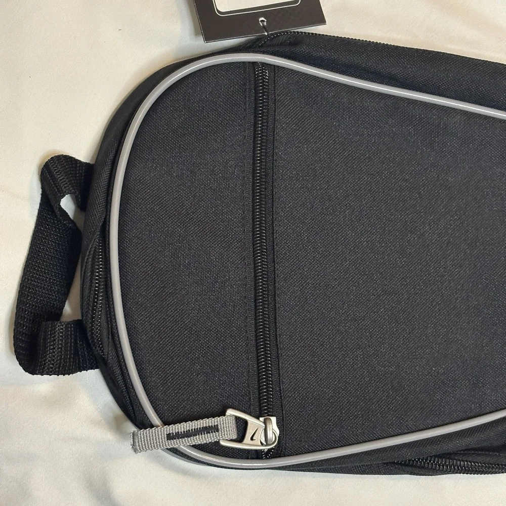 Nike Lacross Stick Bag Black & Silver Duffle w/ Shoulder Strap & Extra Storage